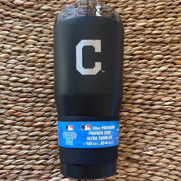 MLB Cleveland Indians 30oz. Premium Powder Coated Ultra Tumbler Stainless Steel - Picture 3 of 7